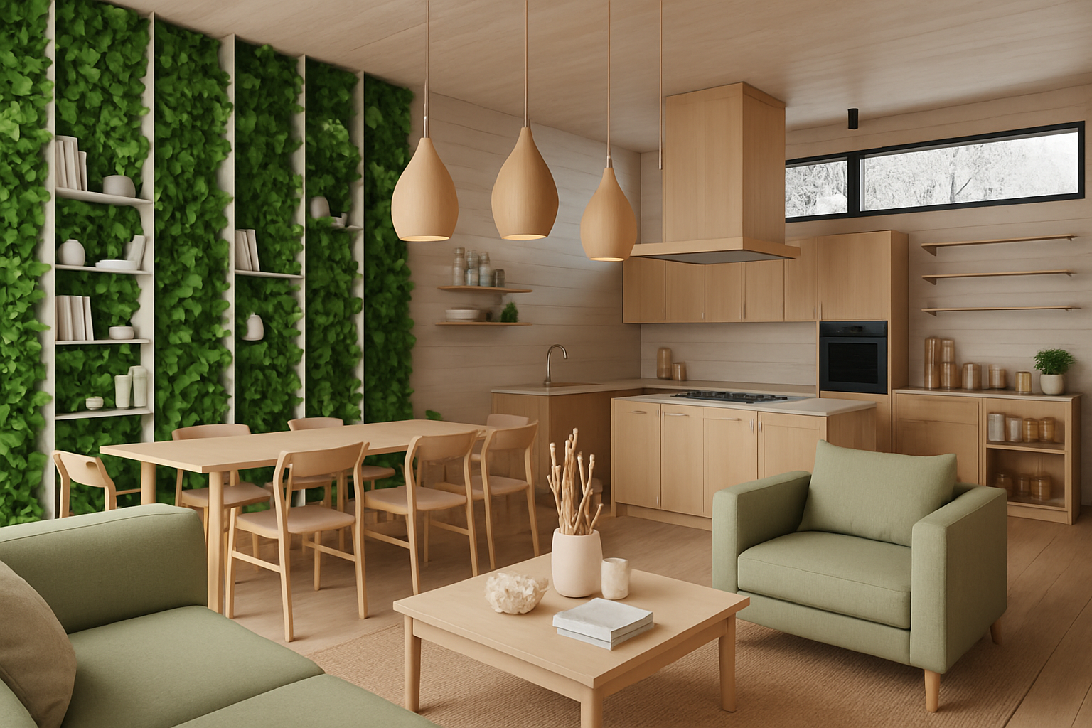 Как создать биофильный дизайн в интерьере