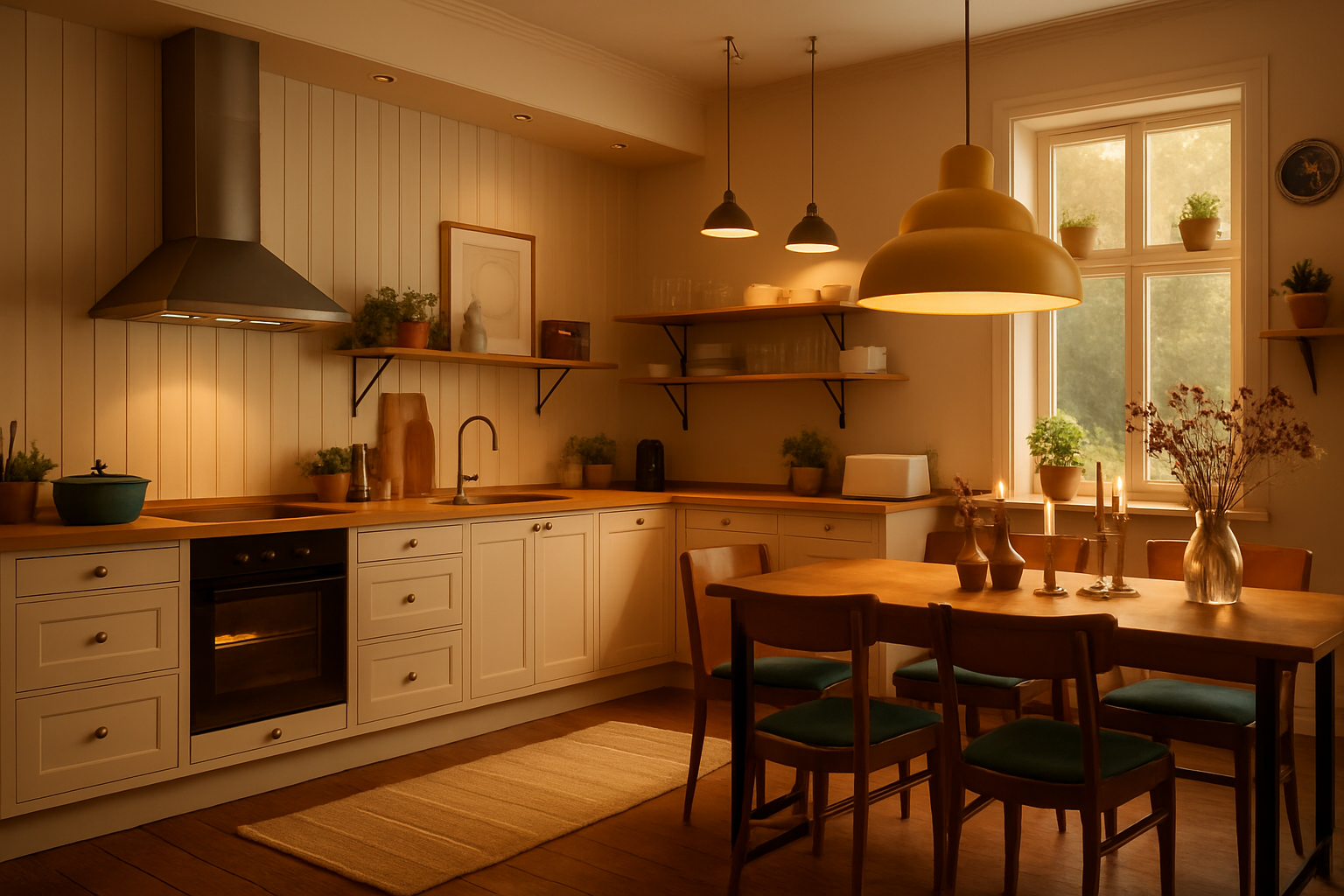 Как подобрать люстру на кухню