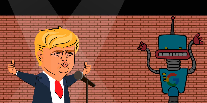 Зарабатываем на твитах Трампа с помощью бесплатного бота от Google