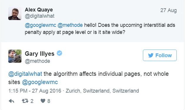 Санкции Google за полноэкранные баннеры – новые подробности 