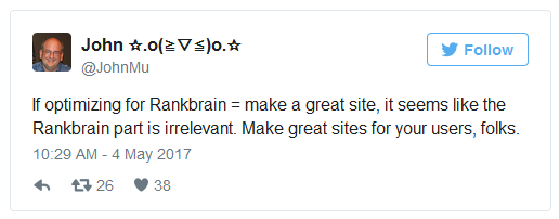 Google вебмастерам: искусственно оптимизировать сайт под RankBrain бесполезно 