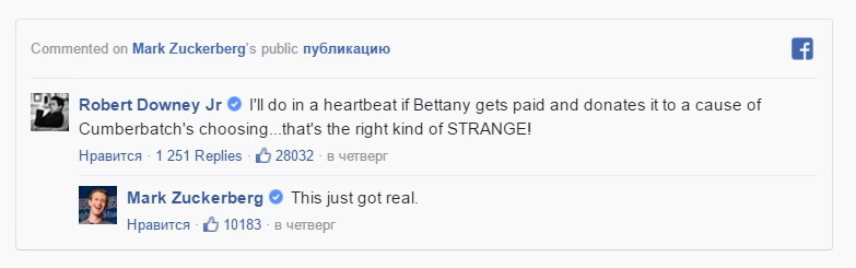 Цукерберг наймет Железного человека для озвучки ИИ