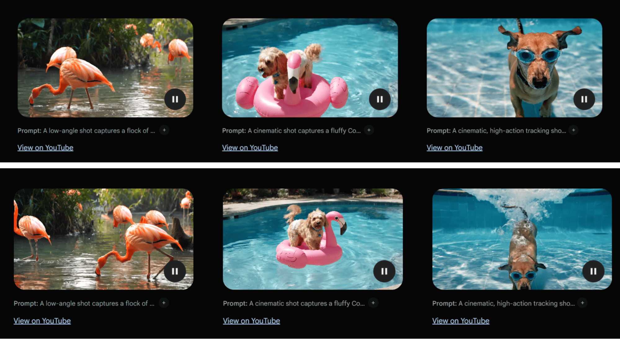 Скриншоты видео от нейросети Google Veo