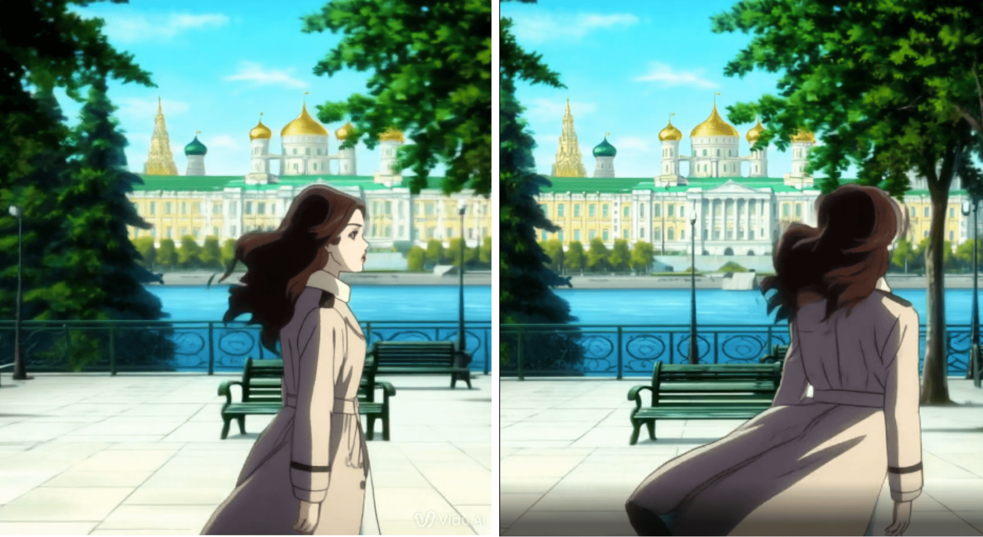 Скриншоты видео от нейросети Vidu