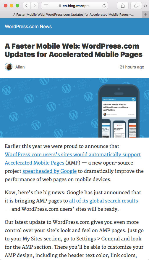 плагин для AMP страниц Wordpress