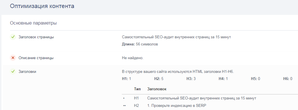проверить оптимизацию сайта онлайн