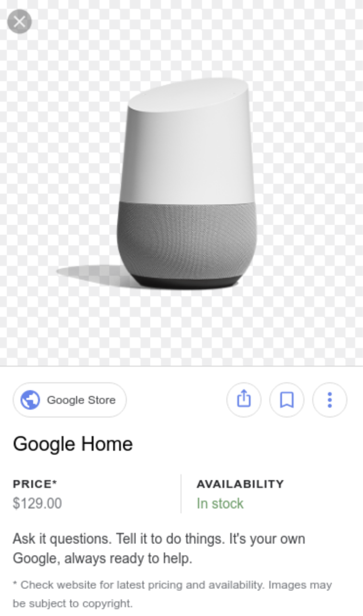 Фрагмент выдачи из Изображений