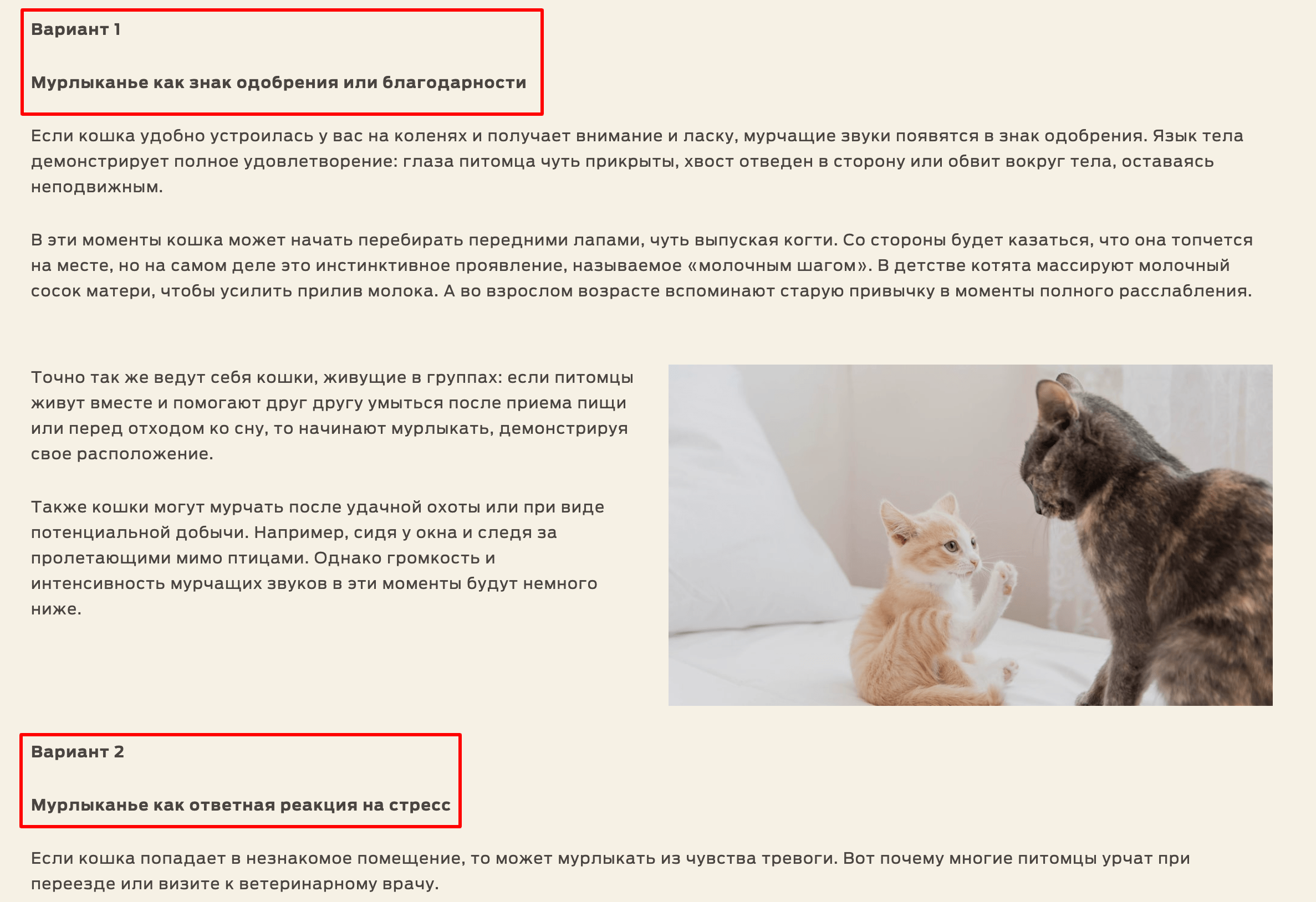 Фрагмент статьи со списокм