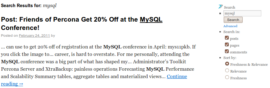 Плагины для поиска по сайту