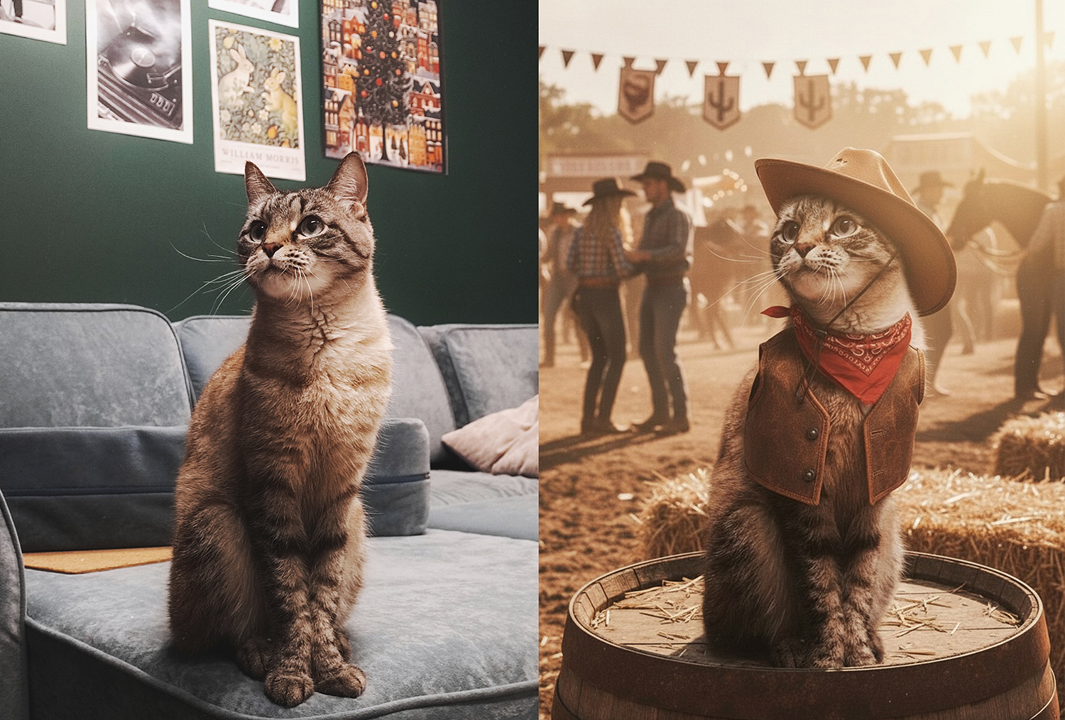 Смена фона на фото через ИИ