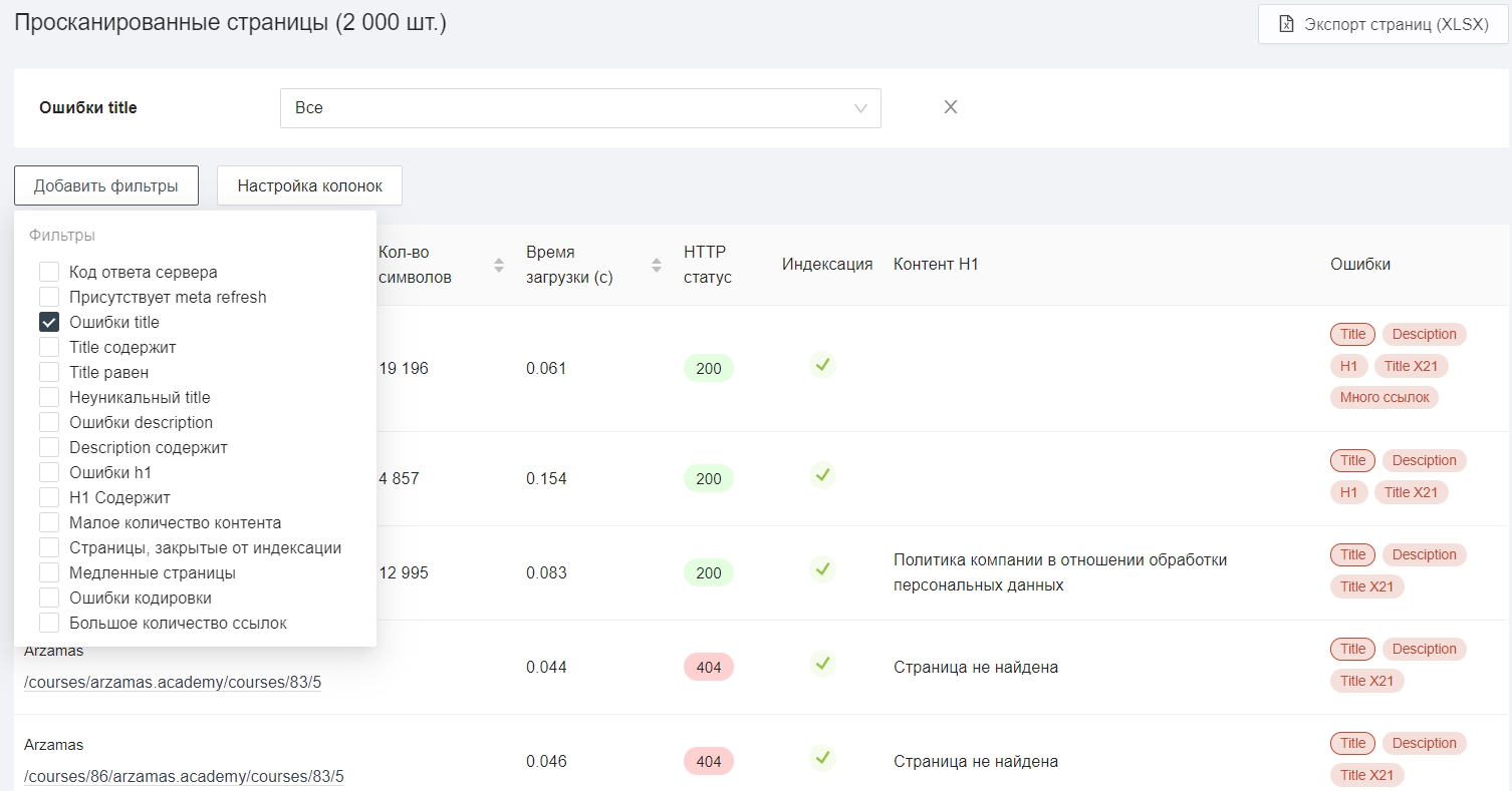 Как проверить страницы сайта онлайн