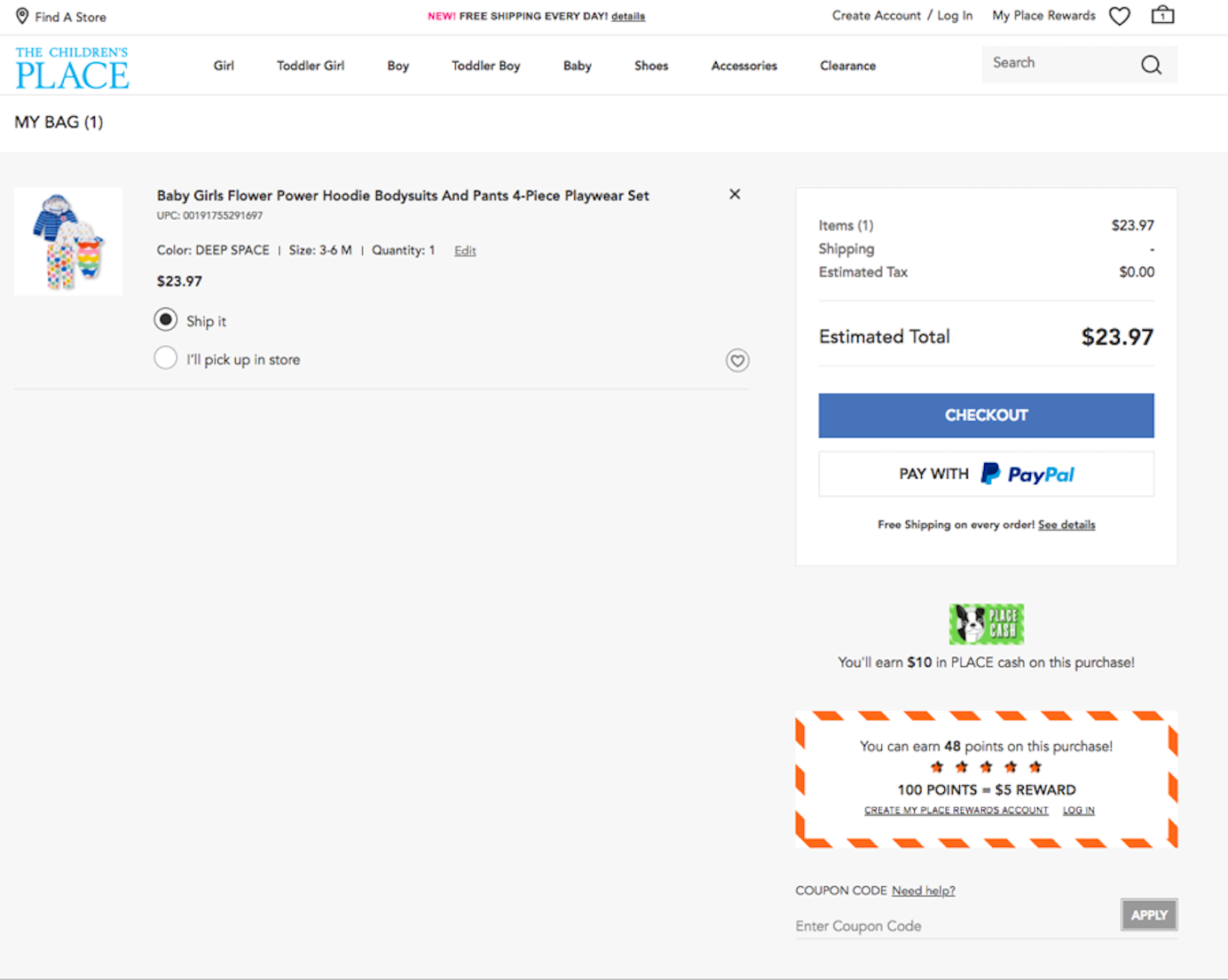 окно для промокода в корзине интернет-магазина
