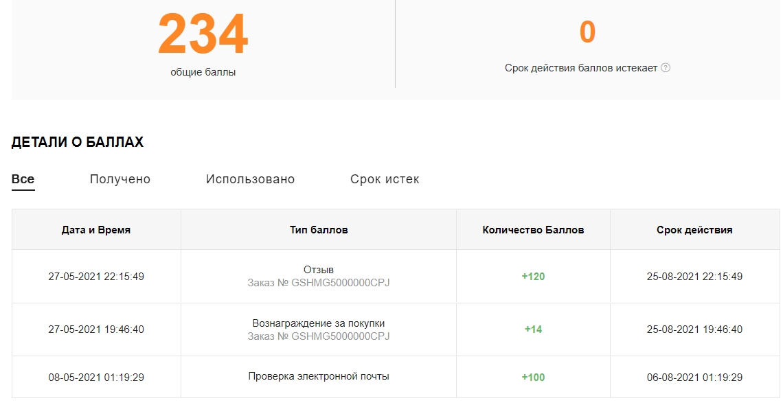 Бонусы за отзывы