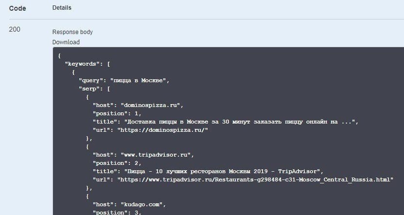 Как спарсить топ выдачи