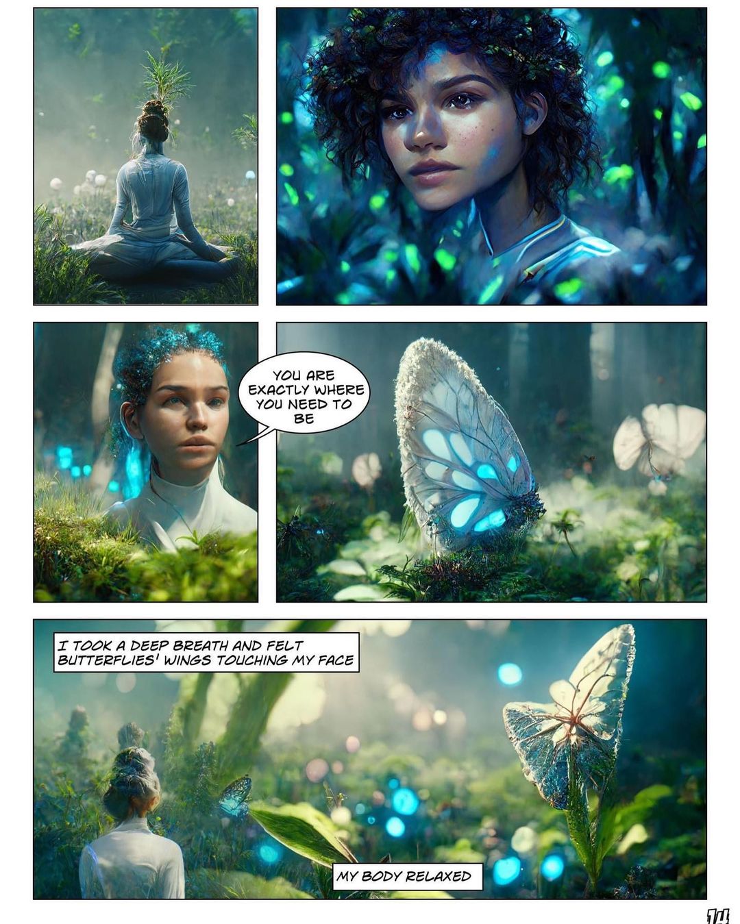 Комикс, созданный при участии нейросети