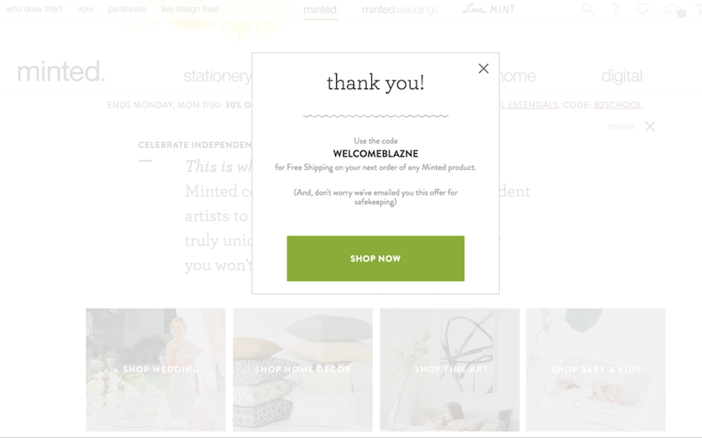 промокод за регистрацию на сайте