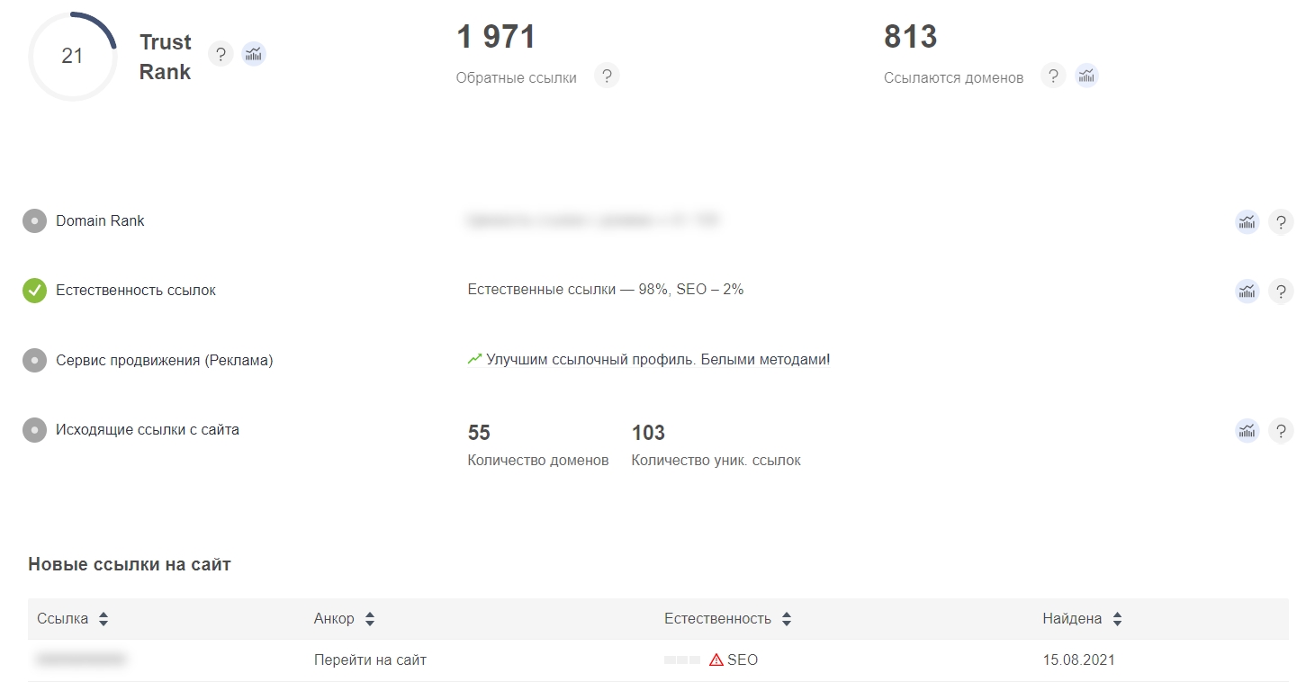 Инструмент проверки сайта